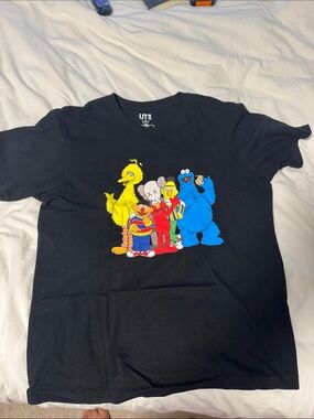 Uniqlo Black Sesame Street Graphic Tee